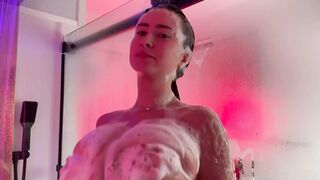 Cecilia Rose nude soapy shower