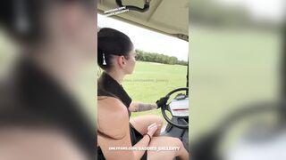 Ashley Aoky Golfing