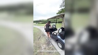 Ashley Aoky Golfing