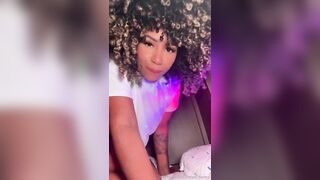 vanessa torres inserts her transparent toy into her ass