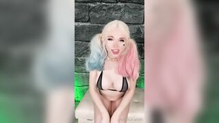 Amouranth - Nude Harley Quinn Cosplay