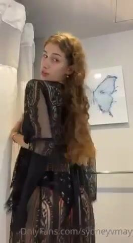 Sydney May see through gown 2