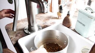 Off Grid & Being Pregnant for the 1st Time   Making My Own Baby Clothes - Dying with