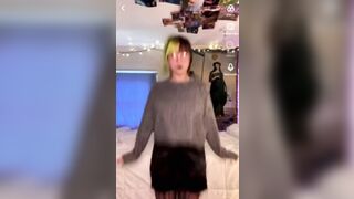 Goth Egg dancing naked for a moment