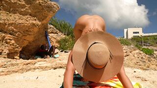 Bitchinbubba teasing a stranger on the beach