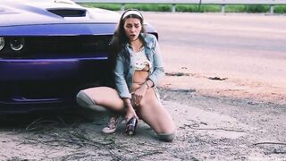 Chroniclove69 - PUBLIC FLASH WINE BOTTLE FUCK