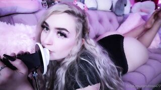 Rose ASMR ear licking