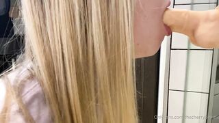 TheCherryBlonde Dildo Blowjob