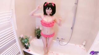 hidori nico yazawa bikini blowjob