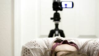 Disobedient girl gets spanked while she learns to count