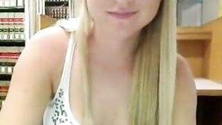 Former Oregon State student Kendra Sunderland making a porn video in campus library