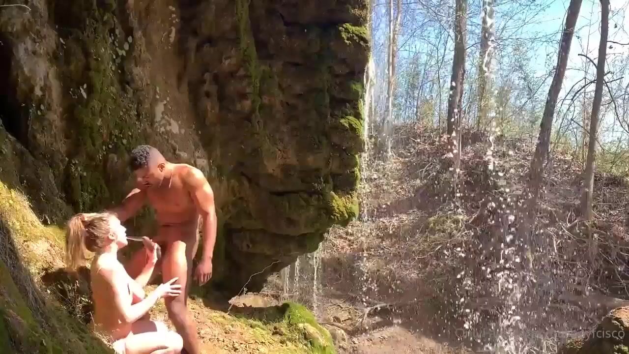 Lena Paul Fucked Near A Waterfall