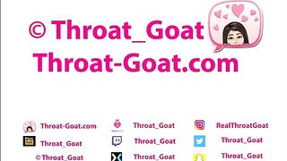 Throat goat soles view cum in throat