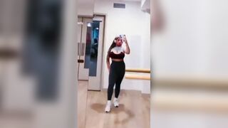 Tania Ramos workout huge tits,dildo rides