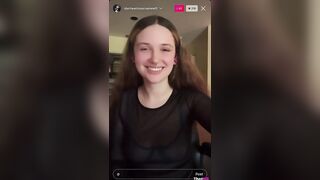 Goodwh0re Instagram Live flash and butt