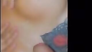 Priscillasweetz getting her tits covered with cum