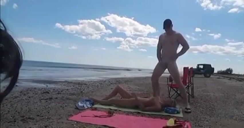Strangers on the beach.