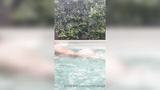 Corinna Kopf nude swimming pool