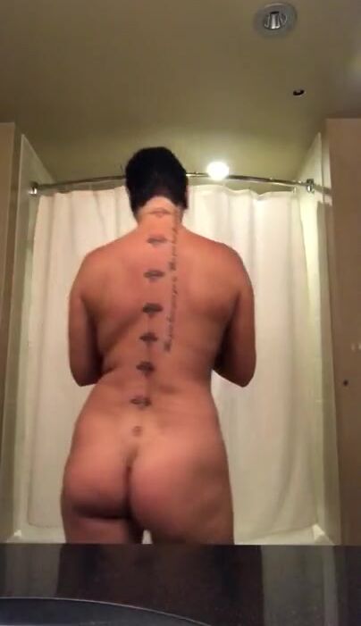 Shay Fox after shower