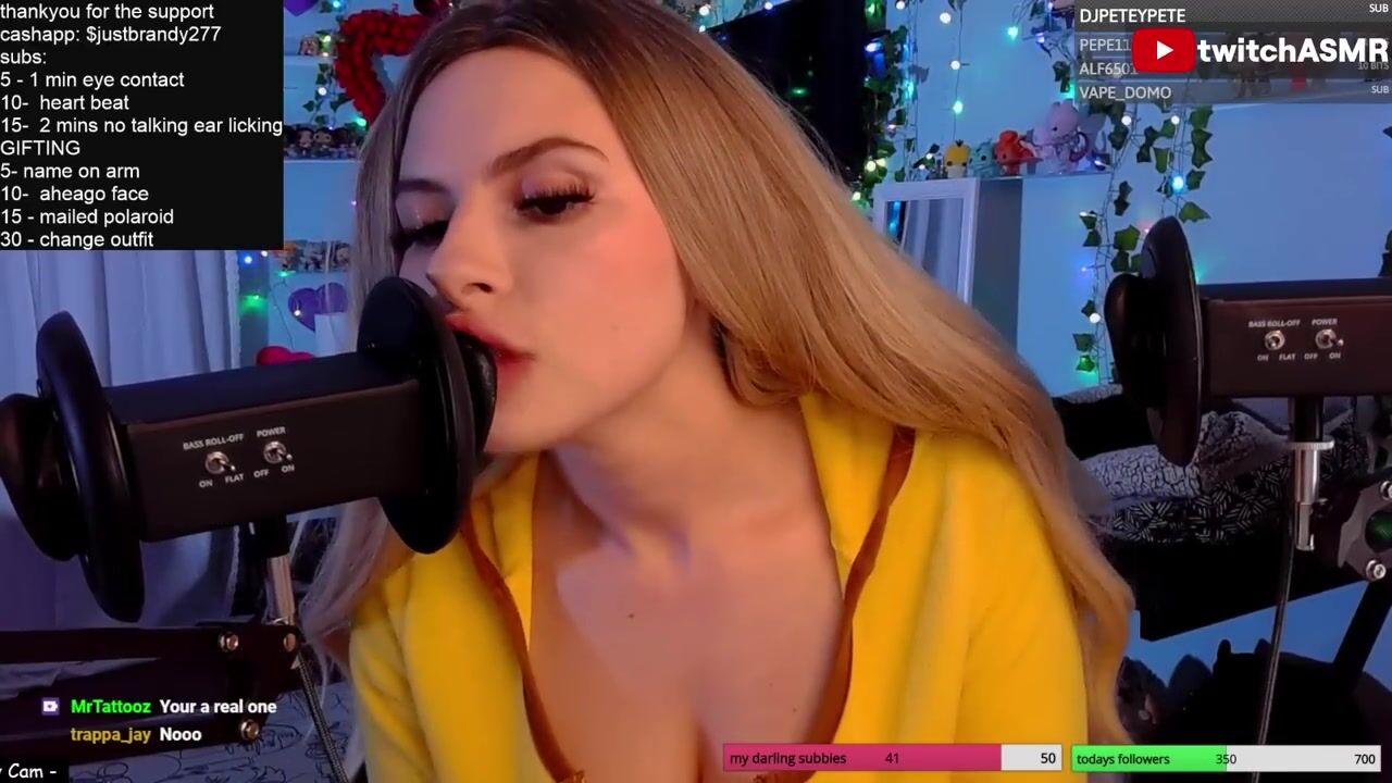 Reneesrealm ear licking
