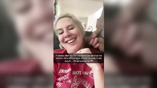 Son try’s to let his mom suck his cock