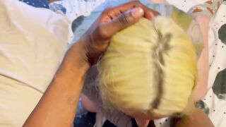 Shi official sucking black cock
