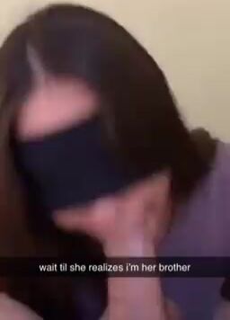 JVFStuff Blindfolded Step Sis BlowJob