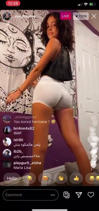 Malu trevejo ig live