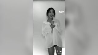 Korean with Large breasts does Tik tok dance to AOA - Confused, Name needed