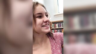 Ellie eilish nude Flash and fucking in the library