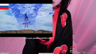 ASMR PPOMO unedited stream asmr with Big Sister TS Itachi Cosplay