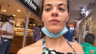 Banana Nomads - Facial, Cumwalk & Tit Flash In Benidorm
