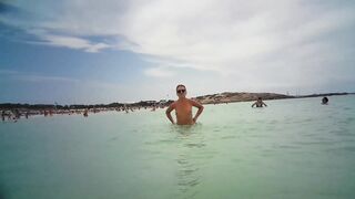 Lily_is_naked:Lily nude in a sea of Ibiza