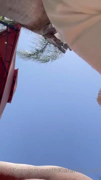 Kiara Mia Outdoor Creampie