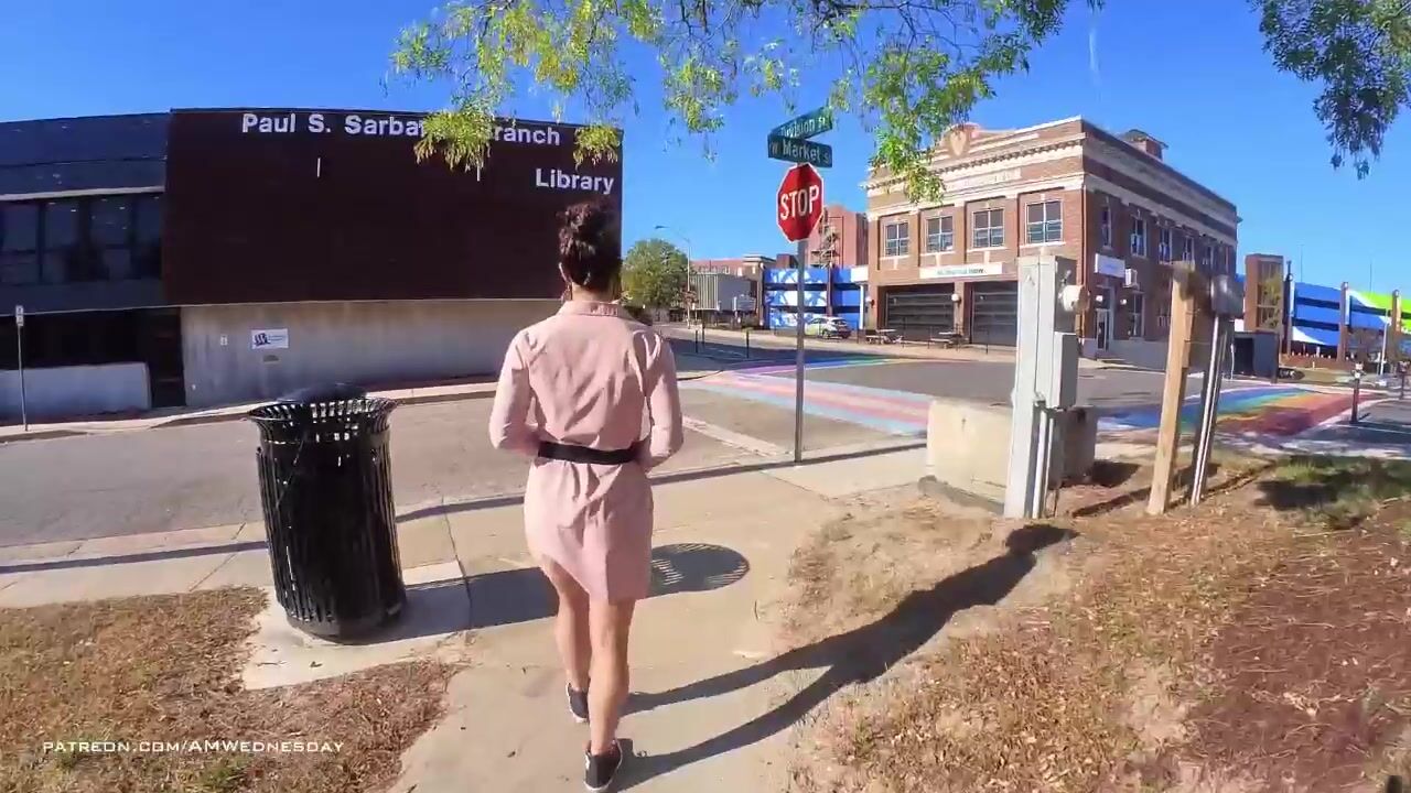 AMWednesday nude in road