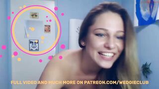 WEDGIELCUB PATREON | FIT RUSSIAN COLLEGE TEEN WEARS CASH AS SKIMPY CLOTHING AND DANCE