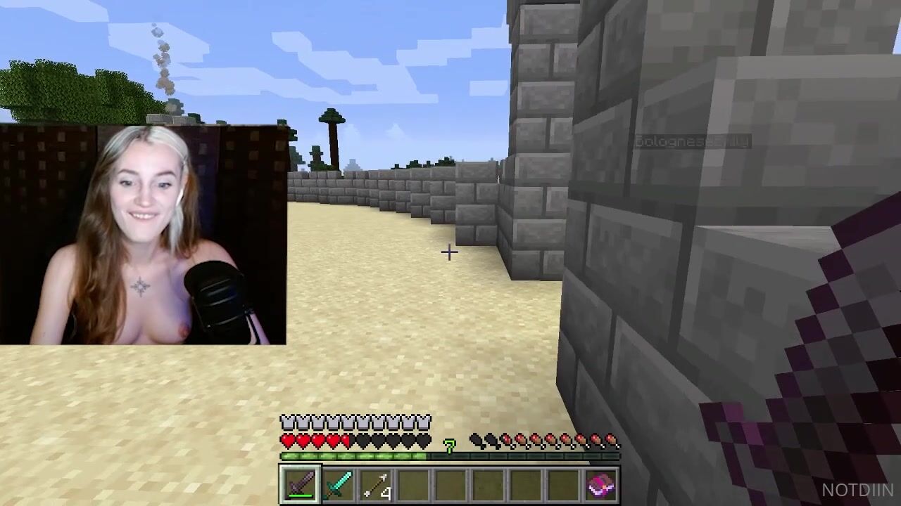 Strip Minecraft emblack, notdiin