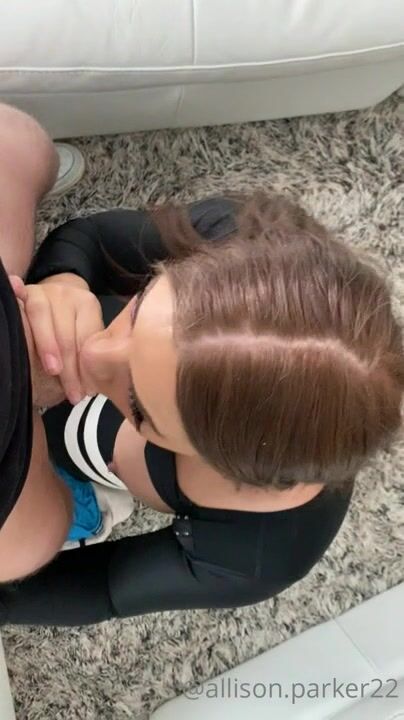 AllisonParker bj cum on tits