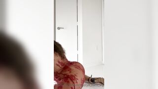 Nastya nass see through red nightgown twerking