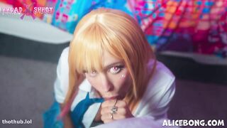 Alice Bong / hheadshhot - The dress-up doll that feels big cock