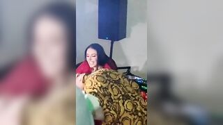 Angela White with a lucky fan