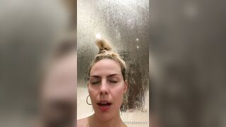 Jennaxx shower dildo titfuck