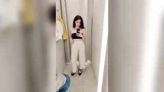 Russian girl- dressing room masturbation