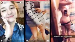 Aftyn Rose-ASMR Snapchat splitscreen comp