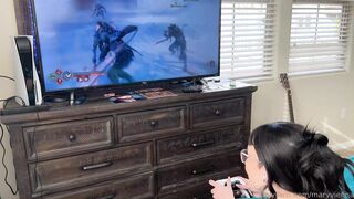 mary vienna - 38 minutes , Step Bro interrupts me gaming to fuck me , Facial a