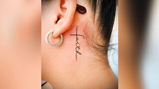 Small neck tattoos for men