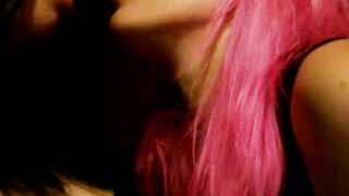 Vinyl Meow lesbian kissing part 2