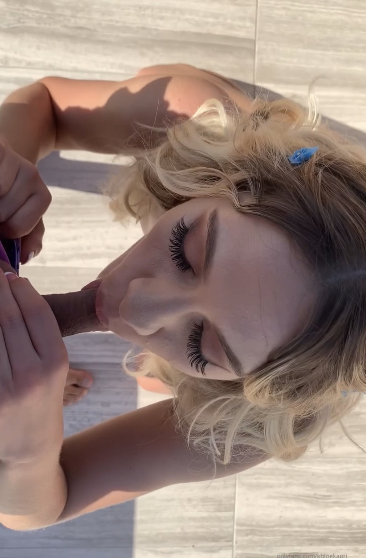 Khloe Kapri gives BJ and gets showered on