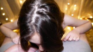 Anna Blossom blowjob facial 1