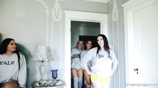 SKY BRİ ANGELA WHİTE LESBİAN ORGY SEX